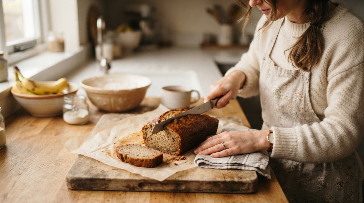 Editorial illustration for quick bread recipes.