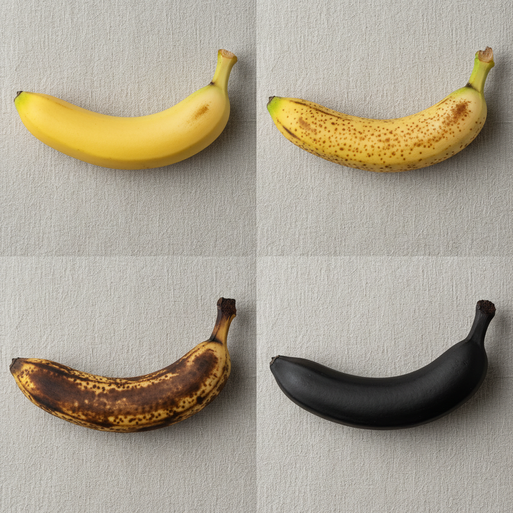Banana ripeness spectrum specimen shots
