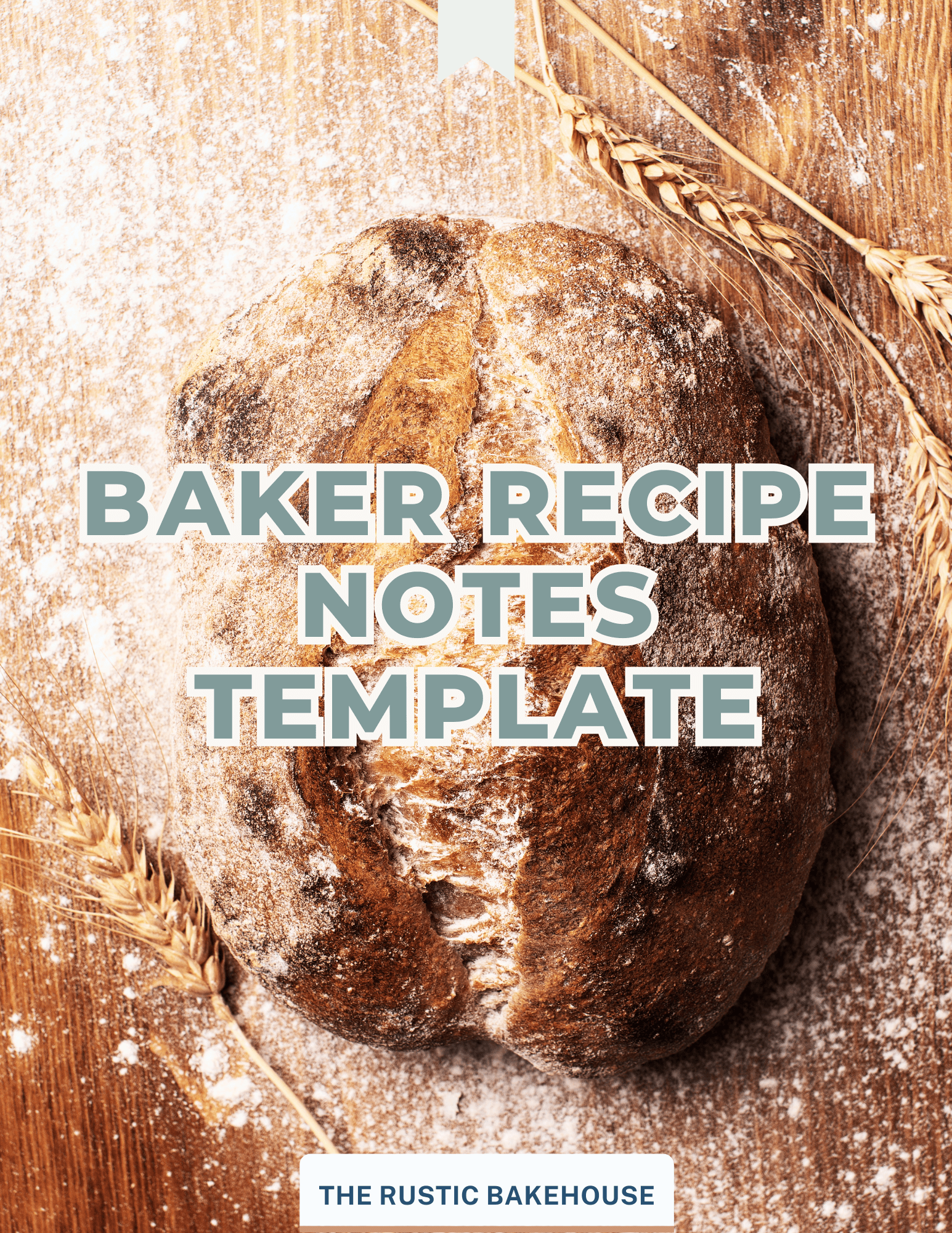 Baker Recipe Notes Template